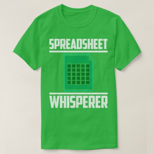 Spreadsheet Whispere T-Shirt (Design vorne)