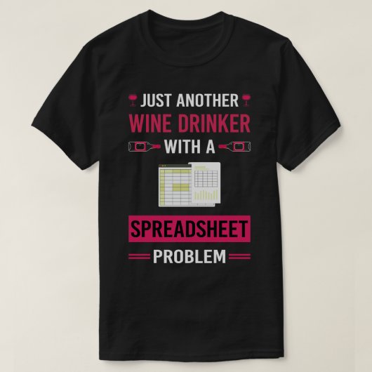 Spreadsheet zu Wein Drinker T-Shirt (Design vorne)