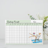 Spreadsheet zum niedlichen Branding-Fonds Briefpapier (Stehend Vorderseite)