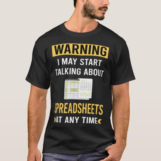 Spreadsheet zur Warnhinweise T-Shirt (Vorderseite)