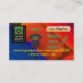 SPREADSHIRT SK8N KINDERhintergrund Visitenkarte (Vorderseite)