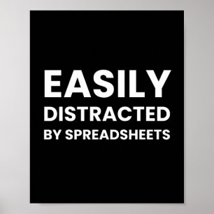 Spreasheets Funny Accountant-Sprichwort Poster