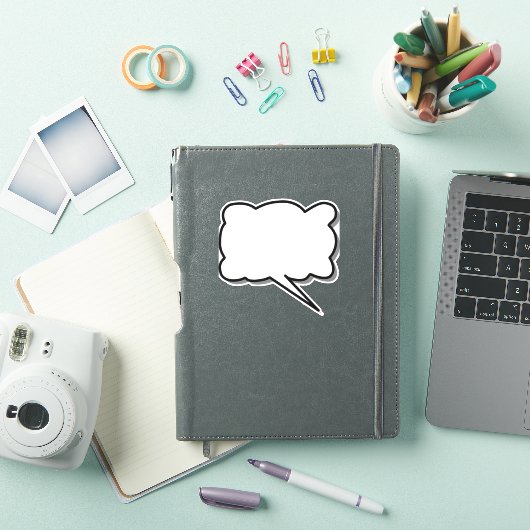 Sprech-Bubble-Cloud-Schild Aufkleber (iPad Hülle)