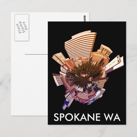 sprechane WA Postkarte (Vorne/Hinten)