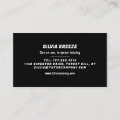 Sprechballon, Deutscher Sprachlehrer, Lehrer Visitenkarte (Rückseite)