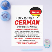 Sprechballon, Deutschkurs Flyer (Einzeln)