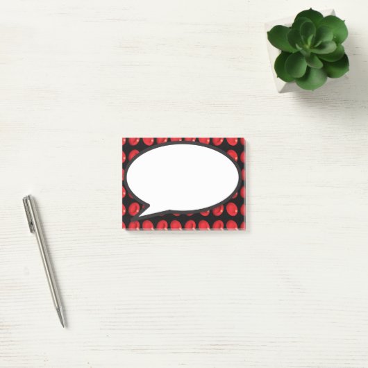 Sprechblase Blutkörperchen Post-it Klebezettel (Büro)