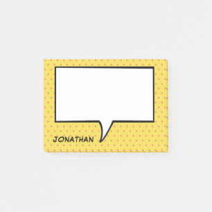 Sprechblase Comic personalisiert benutzerdefiniert Post-it Klebezettel