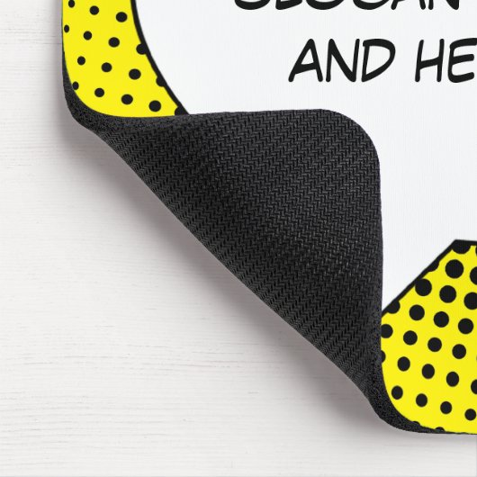 Sprechblase der Meldungsvorlage Mousepad (Ecke)