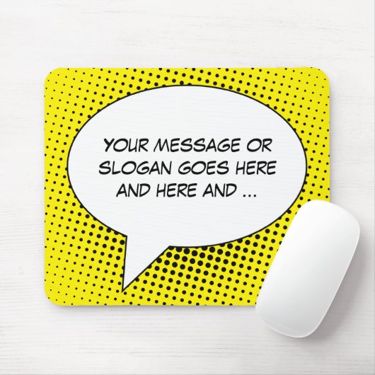 Sprechblase der Meldungsvorlage Mousepad (Mit Mouse)