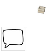 Sprechblase des Handwerks Gummistempel (Stempel)