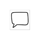 Sprechblase des Handwerks Gummistempel (Prägung)