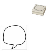 Sprechblase des Handwerks oder Ballon Gummistempel (Stempel)