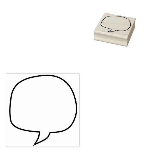 Sprechblase des Handwerks oder Ballon Gummistempel (Stempel)