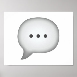 Sprechblase - Emoji Poster