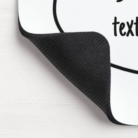 Sprechblase - Fügen Sie Ihren eigenen Text hinzu! Mousepad (Ecke)