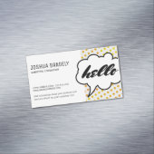 Sprechblase II / Dot Pattern Magnetische Visitenkarte (Beispiel)