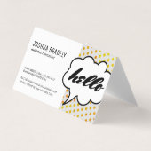 Sprechblase II / Dot Pattern Visitenkarten (Vorderseite)