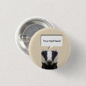 Sprechblase Niedlich geometrisch Button (Vorne & Hinten)