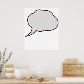 Sprechblase Poster (Küche)