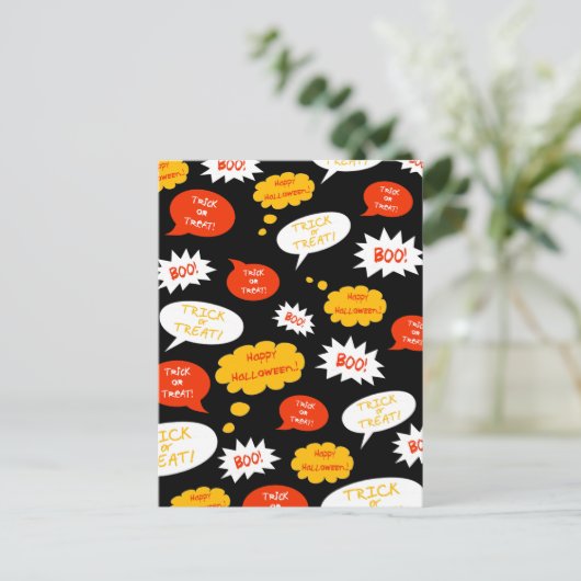 Sprechblase Postkarte (Stehend Vorderseite)