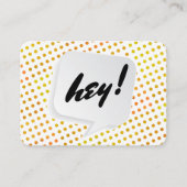 Sprechblase / Punktmuster Visitenkarte (Vorderseite)