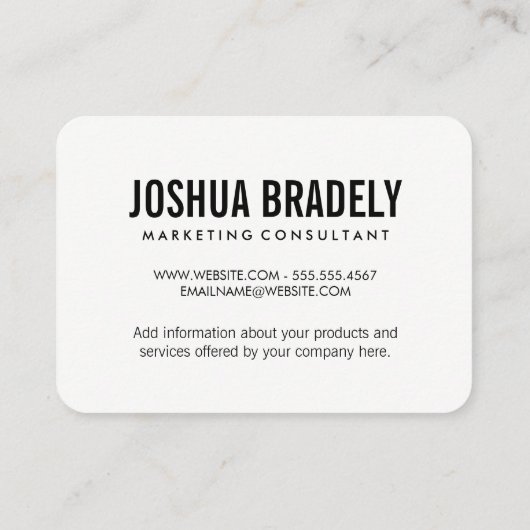 Sprechblase / Punktmuster Visitenkarte (Rückseite)