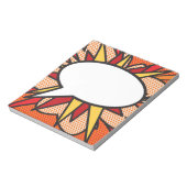 Sprechblase Spaß Retro Comic Buch Notizblock (Rotiert)