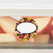 Sprechblase Spaß Retro Comic Pop Kunst Etiketten (Befestigt)