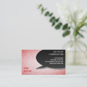 Sprechblase Textur Stil Visitenkarte (Stehend Vorderseite)