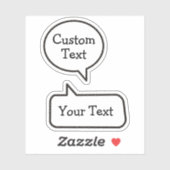 Sprechblasen-Aufkleber Aufkleber (Blatt)