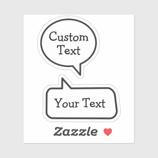 Sprechblasen-Aufkleber Aufkleber (Blatt)