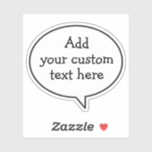 Sprechblasen-Aufkleber Aufkleber (Blatt)