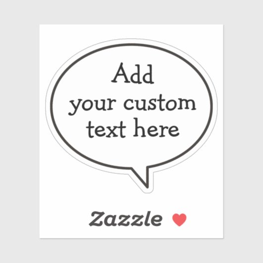 Sprechblasen-Aufkleber Aufkleber (Blatt)