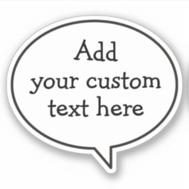 Sprechblasen-Aufkleber Aufkleber