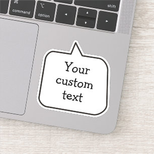 Sprechblasen-Aufkleber Aufkleber