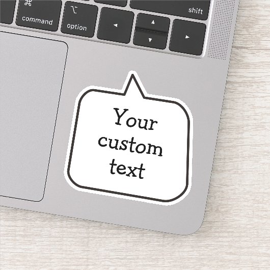 Sprechblasen-Aufkleber Aufkleber (Detail)