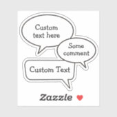 Sprechblasen-Aufkleber Aufkleber (Blatt)