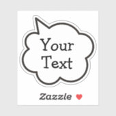 Sprechblasen-Aufkleber Aufkleber (Blatt)