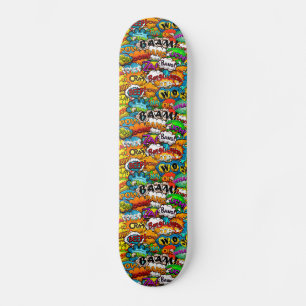 Sprechblasen aus Comic-Heften Skateboard