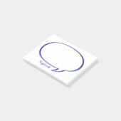 Sprechblasen-Comic Personalisiert Post-it-Notizen Post-it Klebezettel (angewinkelt)