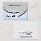 Sprechblasen-Karte [3d-Stil] Visitenkarte (Vorne/Hinten)