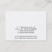 Sprechblasen-Karte [3d-Stil] Visitenkarte (Rückseite)