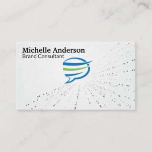 Sprechblasen-Logo Corp Visitenkarte