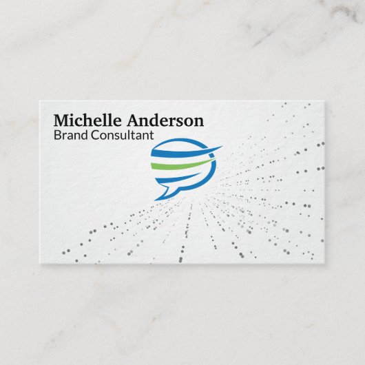 Sprechblasen-Logo | Corp Visitenkarte (Vorderseite)