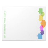 Sprechblasen Notizblock (Vorderseite)