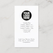 Sprechblasen Pastell Business Card Visitenkarte (Rückseite)