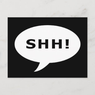 Spreche Blase! Postkarte