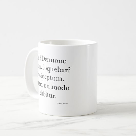 Spreche ich wieder Latein? Mug Kaffeetasse (Vorderseite Links)