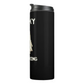 SPRECHEN, ABER KÜMMERND WESENTLICHER T - Shirt Thermosbecher (Nach rechts gedreht)